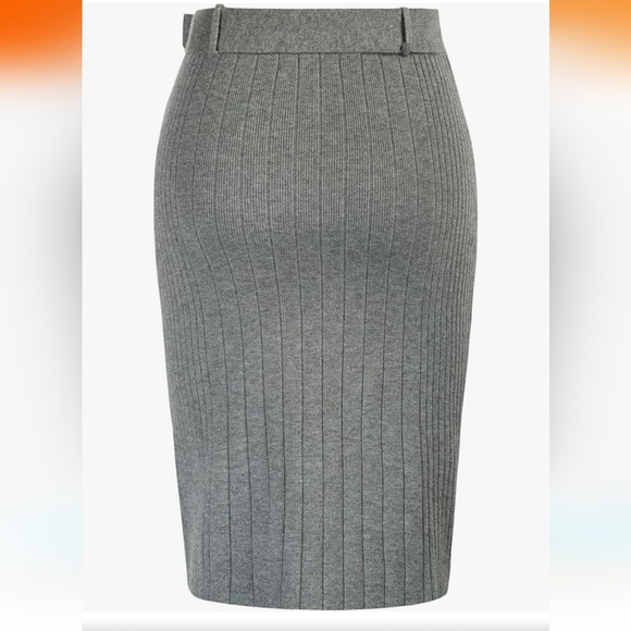 Gray sweater pencil skirt - Picture 7 of 15